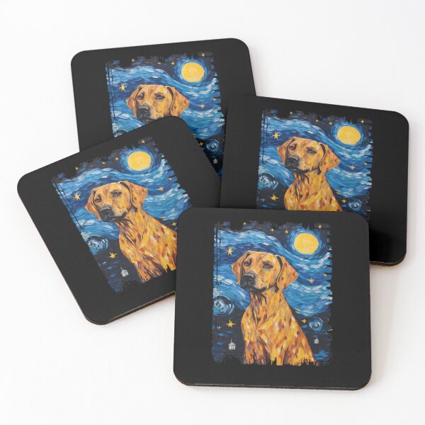 Item preview, Funny Rhodesian Ridgeback Starry Night Illustration Mom Dad Kids designed and sold by rafaeltto.