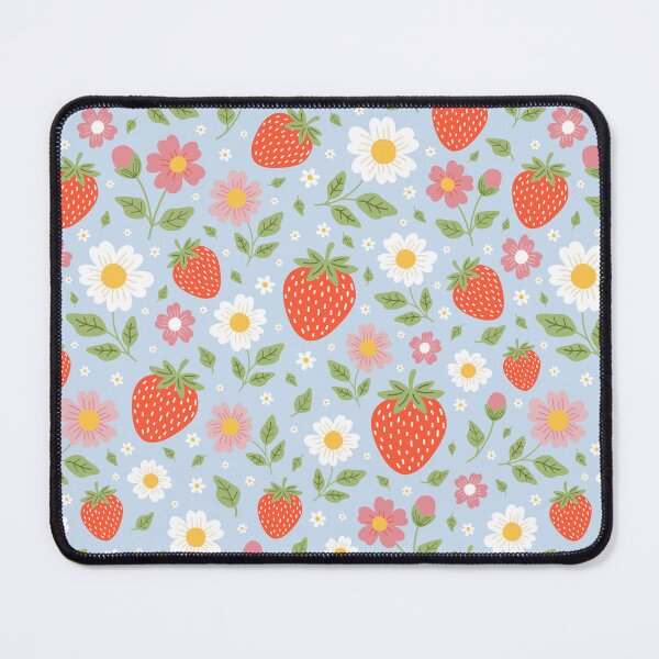 Item preview, Strawberry summer garden fruit daisy flowers designed and sold by Nicola-Rowe.