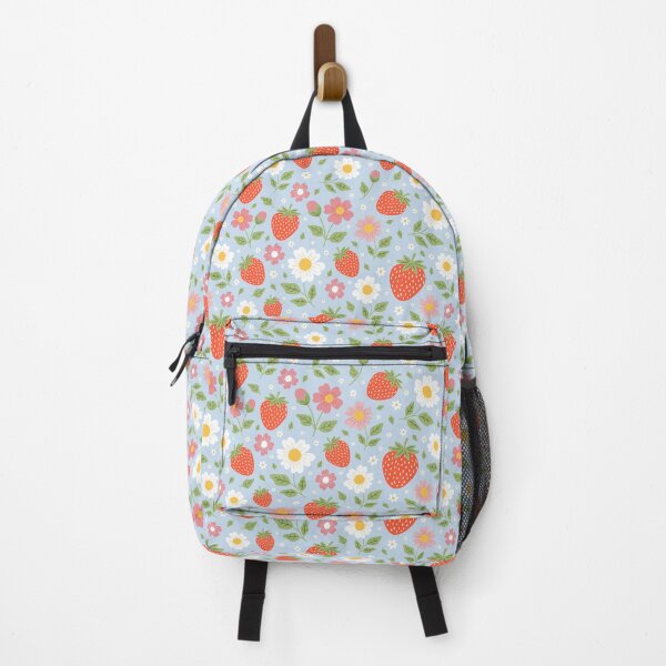 Item preview, Strawberry summer garden fruit daisy flowers designed and sold by Nicola-Rowe.