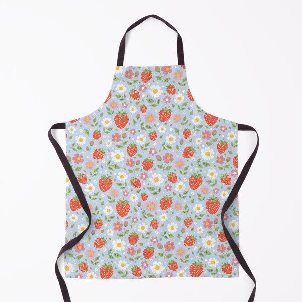 Item preview, Strawberry summer garden fruit daisy flowers designed and sold by Nicola-Rowe.