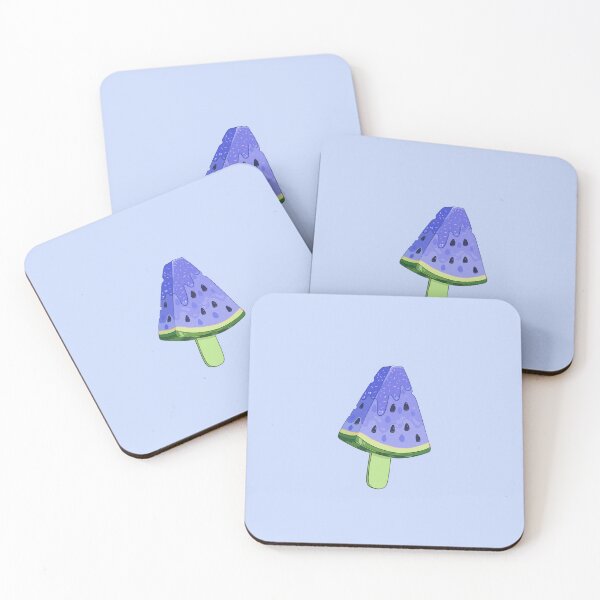 Item preview, Cute Blue Watermelon Ice Cream Kawaii Summer Sticker designed and sold by Debby-Art.