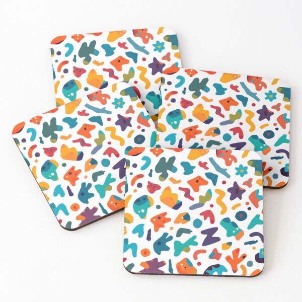 Item preview, Colour Pop Abstract Shapes Pattern – Modern Mid Century Inspired Design designed and sold by My Gluten Free Life UK.