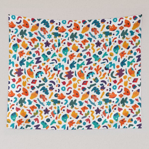Item preview, Colour Pop Abstract Shapes Pattern – Modern Mid Century Inspired Design designed and sold by My Gluten Free Life UK.
