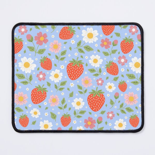Item preview, Strawberry summer garden fruit daisy flowers designed and sold by Nicola-Rowe.