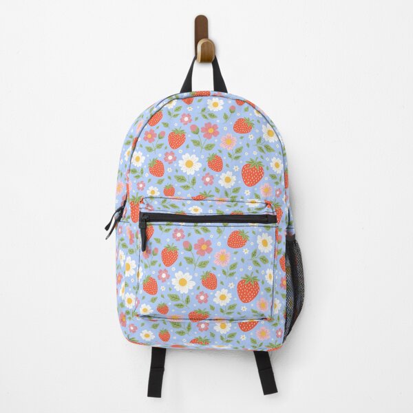 Item preview, Strawberry summer garden fruit daisy flowers designed and sold by Nicola-Rowe.