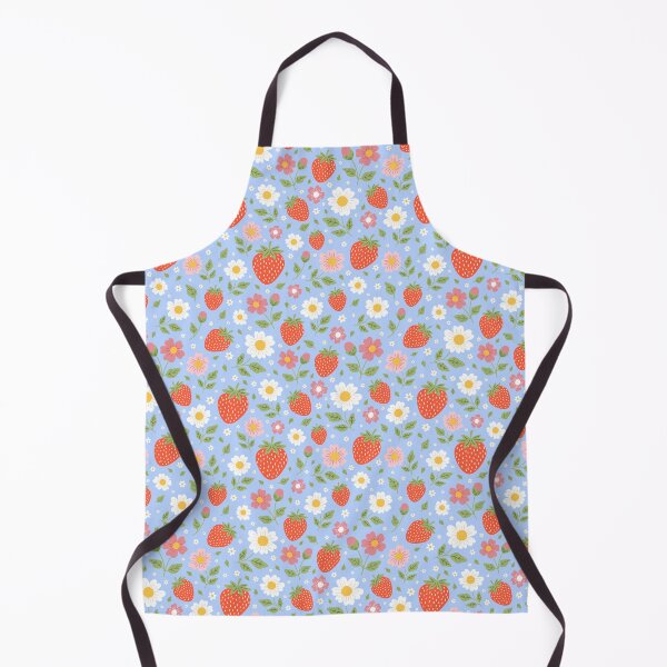 Item preview, Strawberry summer garden fruit daisy flowers designed and sold by Nicola-Rowe.