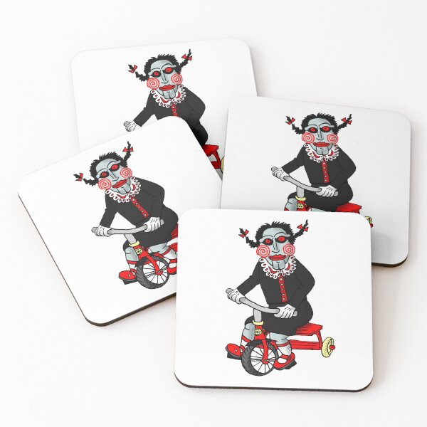 Item preview, Funny Horror Doll Girl on Tricycle | Cute Spooky Halloween Art designed and sold by MyxaART.