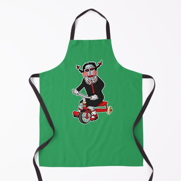 Item preview, Funny Horror Doll Girl on Tricycle | Cute Spooky Halloween Art designed and sold by MyxaART.