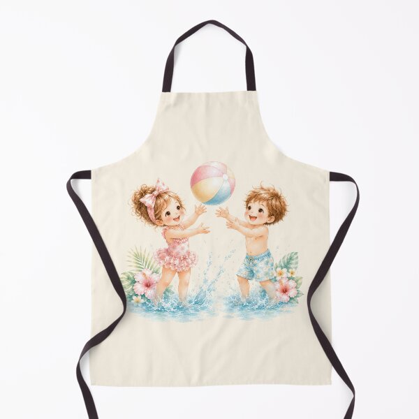 Item preview, Cute Summer Beach Ball Friends | Kawaii Kids Splashing Fun Illustration designed and sold by looplandger.