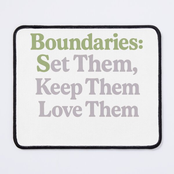 Item preview, Boundaries Mental Health Tee designed and sold by RhapsodyVariety.
