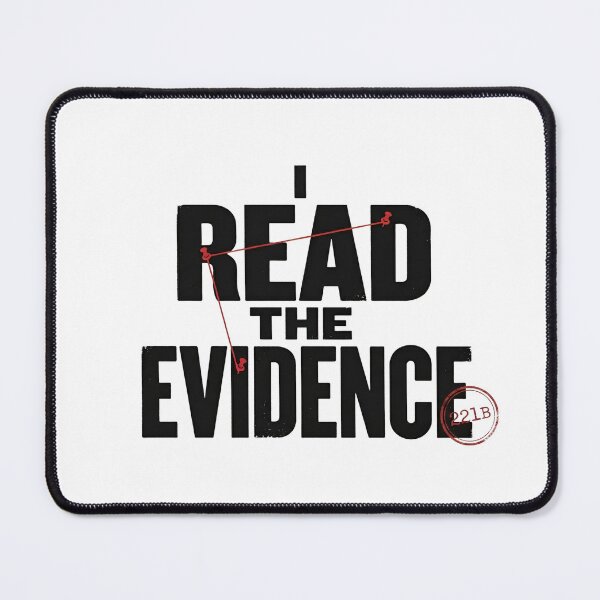 Item preview, I Read The Evidence 221B Sherlock Holmes Investigation Board Art designed and sold by Fenay Designs.