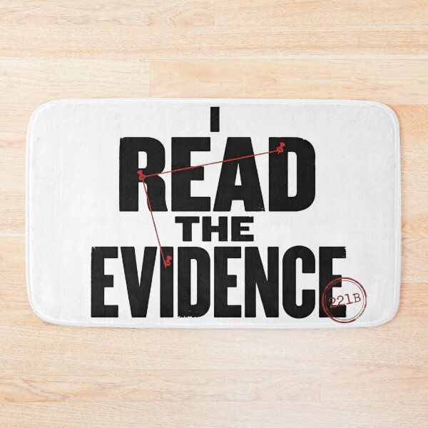 Item preview, I Read The Evidence 221B Sherlock Holmes Investigation Board Art designed and sold by Fenay Designs.