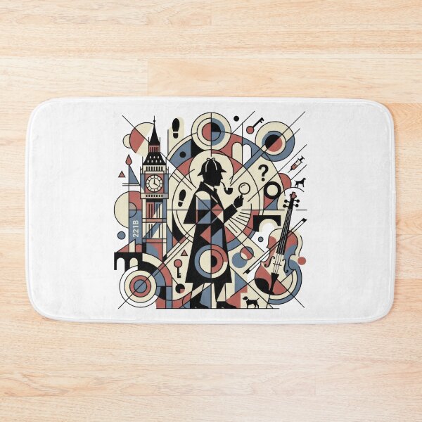 Item preview, Sherlock Holmes 221B London Geometric Cubist Mosaic Art designed and sold by Fenay Designs.