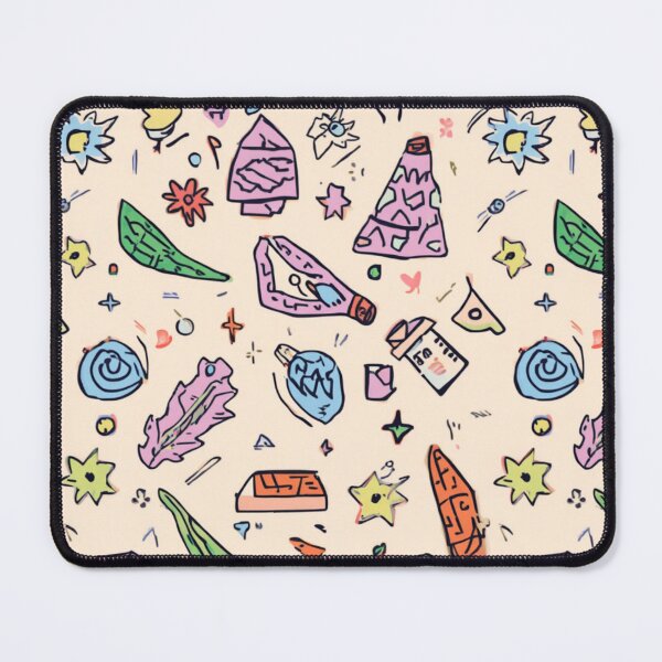 Item preview, Quirky Retro Objects Pattern – Hand Drawn Eclectic Doodle Illustration designed and sold by My Gluten Free Life UK.
