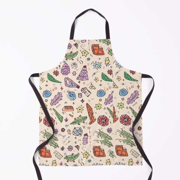 Item preview, Quirky Retro Objects Pattern – Hand Drawn Eclectic Doodle Illustration designed and sold by My Gluten Free Life UK.