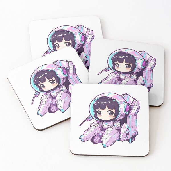 Item preview, Retro 90s Anime Mecha Girl Pilot designed and sold by 77Clover.