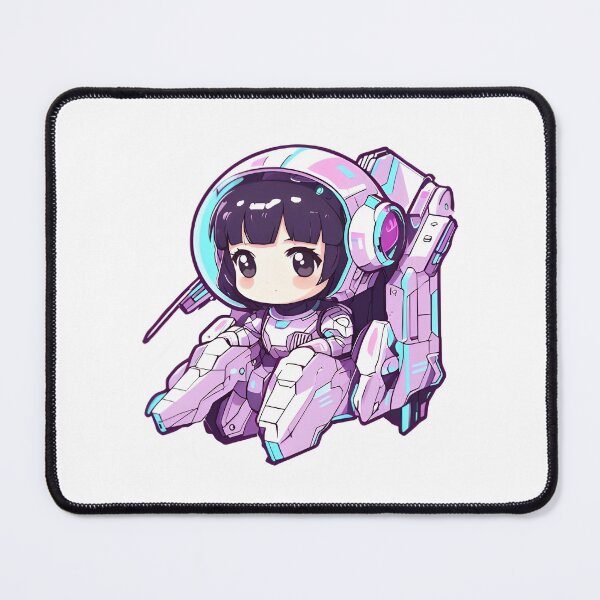 Item preview, Retro 90s Anime Mecha Girl Pilot designed and sold by 77Clover.