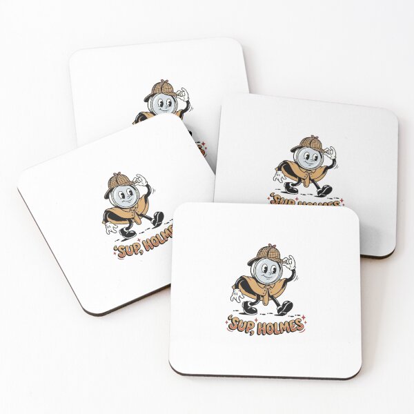 Item preview, Sup Holmes Funny Sherlock Holmes Retro Cartoon Magnifying Glass designed and sold by Fenay Designs.