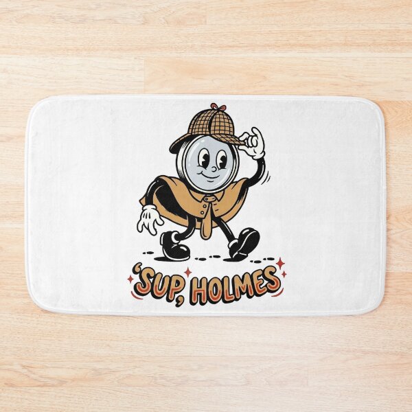 Item preview, Sup Holmes Funny Sherlock Holmes Retro Cartoon Magnifying Glass designed and sold by Fenay Designs.