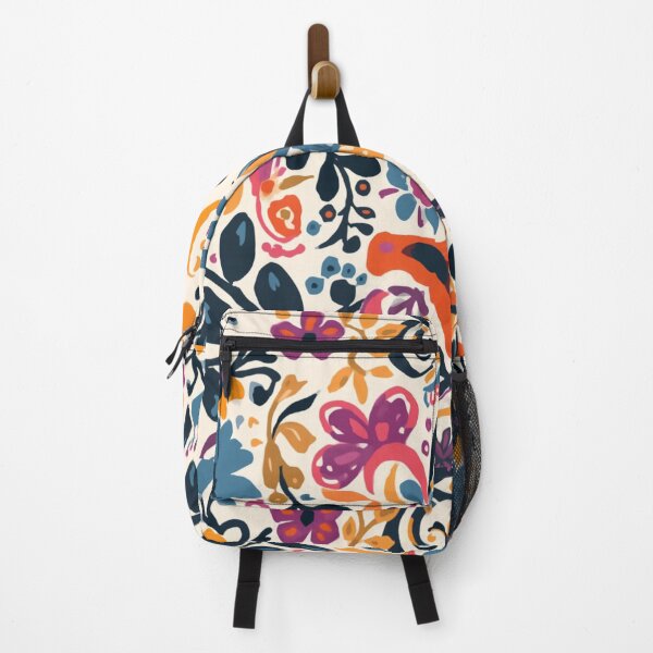 Item preview, Folk Art Floral Pattern – Colourful Scandinavian Inspired Botanical Design designed and sold by My Gluten Free Life UK.