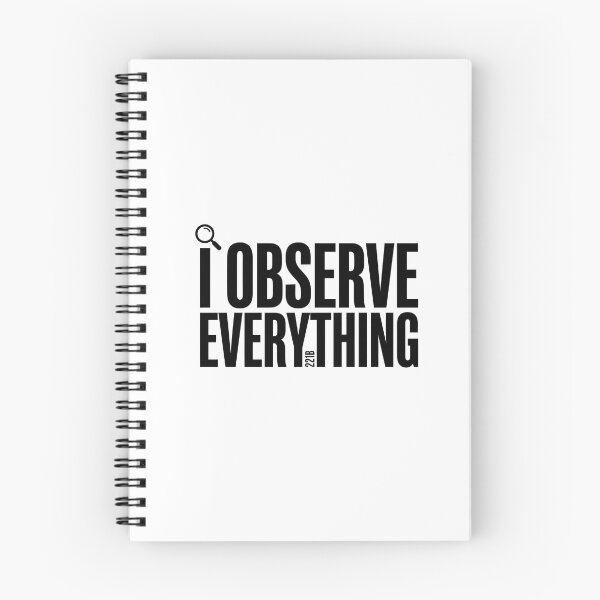 Item preview, I Observe Everything Sherlock Holmes Minimalist Quote Art designed and sold by Fenay Designs.