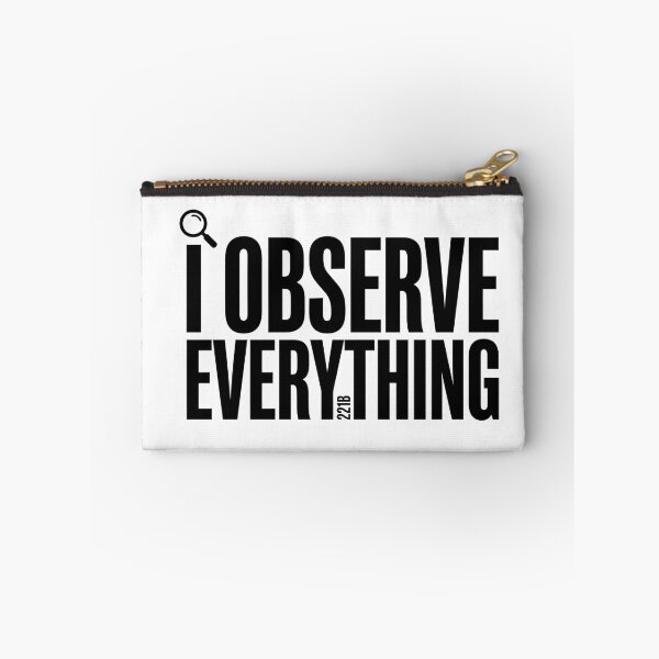 Item preview, I Observe Everything Sherlock Holmes Minimalist Quote Art designed and sold by Fenay Designs.