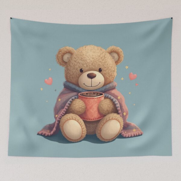 Item preview, Cozy Bear Club Hot Chocolate Sticker designed and sold by Stylestickers55.