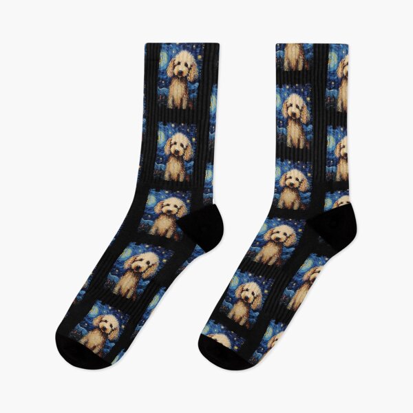 Item preview, Funny Poodle Starry Night Illustration Mom Dad Kids designed and sold by rafaeltto.