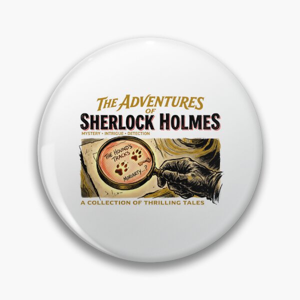 Item preview, The Adventures of Sherlock Holmes Hounds Tracks Moriarty Book Cover designed and sold by Fenay Designs.