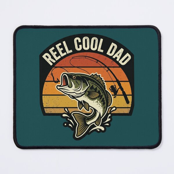 Item preview, Reel Cool Dad Vintage Bass Fishing Sunset designed and sold by PACS0011.