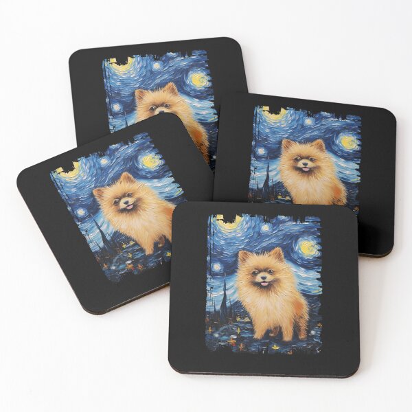 Item preview, Funny Pomeranian Starry Night Illustration Mom Dad Kids designed and sold by rafaeltto.