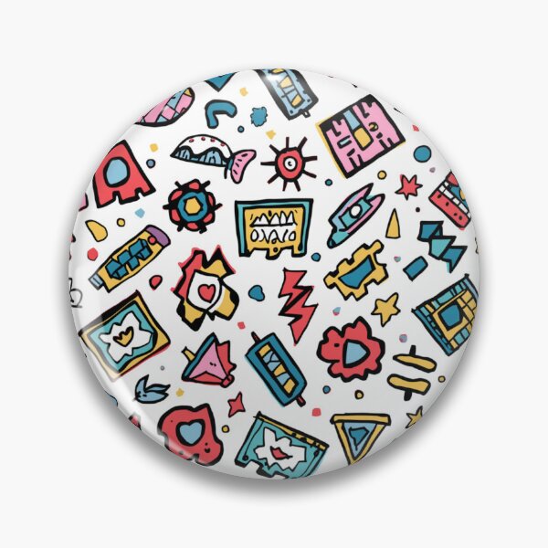 Item preview, Retro Craft & Stationery Doodle Pattern – Colourful Creative Icons Design designed and sold by My Gluten Free Life UK.
