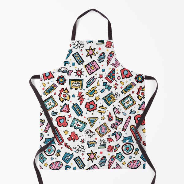 Item preview, Retro Craft & Stationery Doodle Pattern – Colourful Creative Icons Design designed and sold by My Gluten Free Life UK.