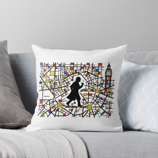 Item preview, 221B Baker Street London Map Abstract Sherlock Holmes Art designed and sold by Fenay Designs.