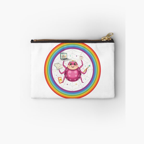 Item preview, Very Busy Spider Rainbow Cartoon Funny Multitasking Design designed and sold by RBToper.