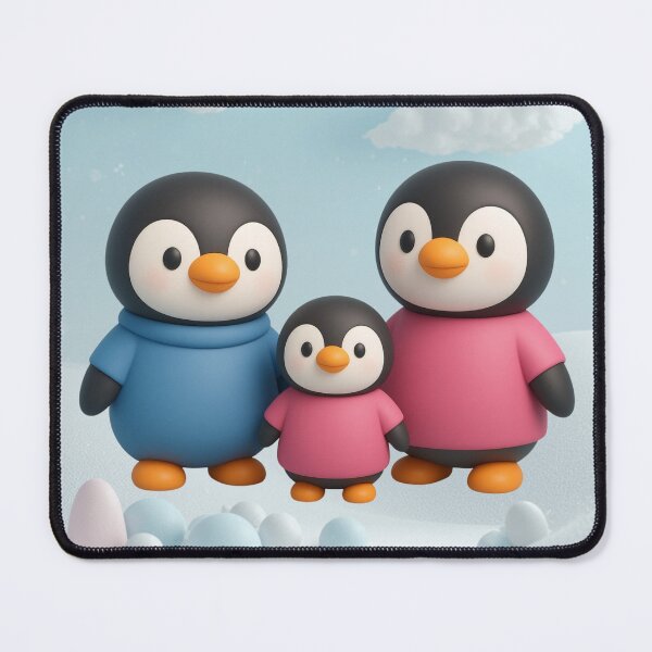 Item preview, Penguin Family designed and sold by Tanya Zevallos.