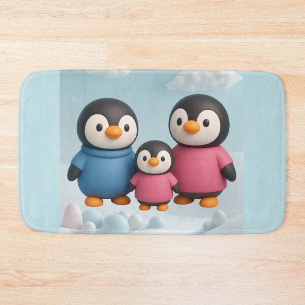 Item preview, Penguin Family designed and sold by Tanya Zevallos.