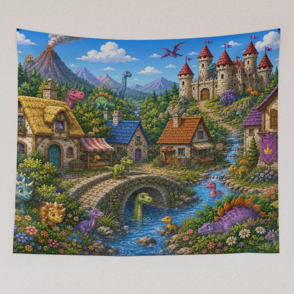 Item preview, Hidden Dinosaur Village designed and sold by Kimberly Palmer.