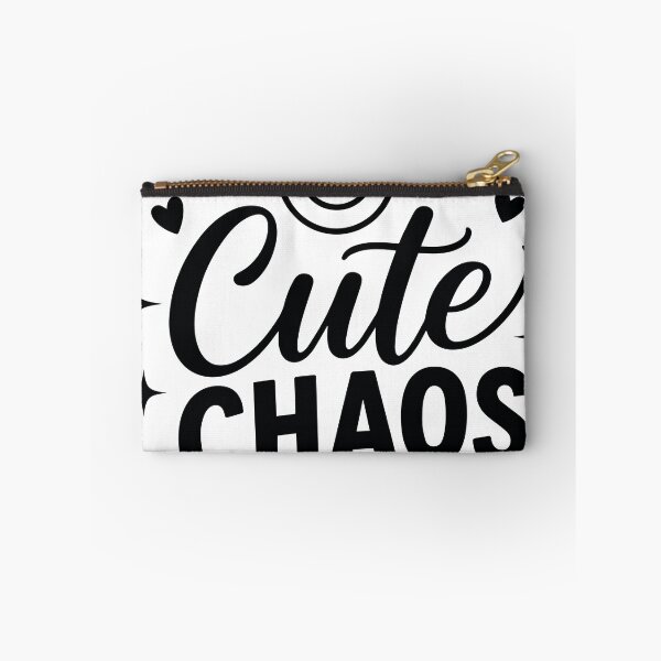 Item preview, Cute Chaos Smiley Face Hand Lettering Black and White Doodle Design designed and sold by PnrArtDesign.