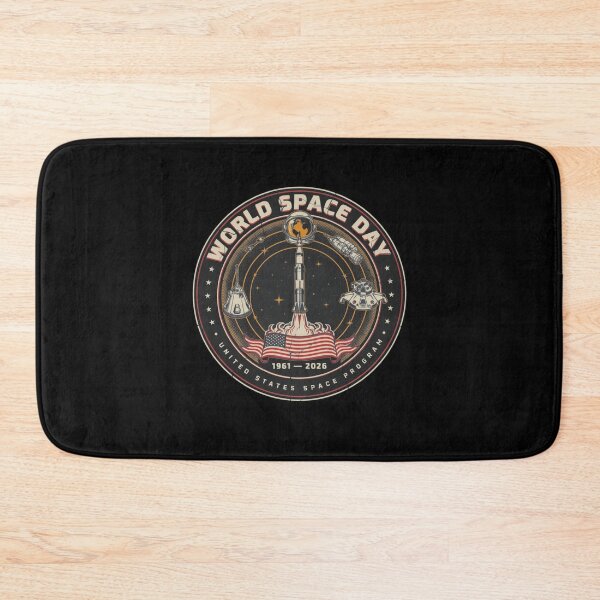 Item preview, United States Space Program World Space Day — Retro NASA Mission Patch T-Shirt V2 designed and sold by DarylWelsh2024.