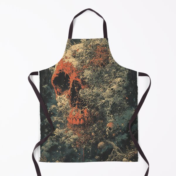 Item preview, vintage pulp art skull designed and sold by aliraweb.