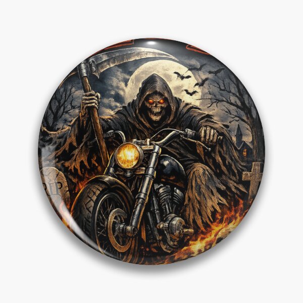 Item preview, Ride or Die – Forever Fearless Grim Rider Motorcycle Gothic Design designed and sold by LunaVales.
