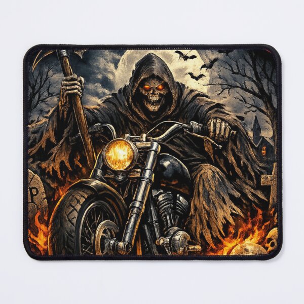 Item preview, Ride or Die – Forever Fearless Grim Rider Motorcycle Gothic Design designed and sold by LunaVales.
