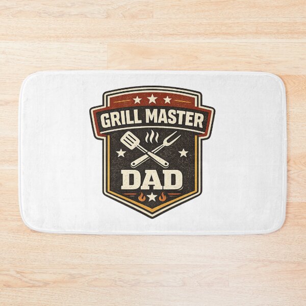 Item preview, Grill Master Dad BBQ Badge designed and sold by Snedsdigital.