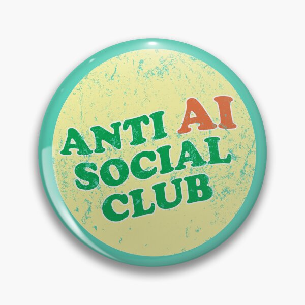 Item preview, No AI Symbol - Anti AI Social Club designed and sold by Frank J. Art.
