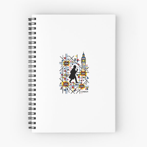 Item preview, Geometric Abstract Sherlock Holmes 221B London Pop Art designed and sold by Fenay Designs.