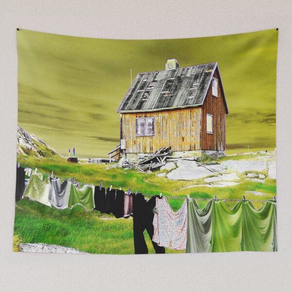 Item preview, Laundry Day in Aasiaat Greenland designed and sold by lyartgallery.
