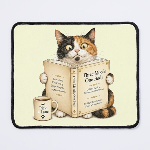 Item preview, Funny Calico Cat Book Lover Gift designed and sold by Gentlestate.