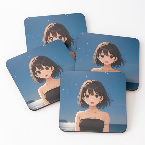 Item preview, Manga Girl/Boy – Starry Beach & Manga Beach Art designed and sold by Aliss20.
