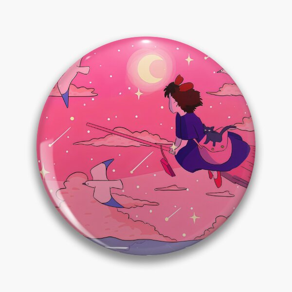 Item preview,  Cute kawaii girl [[kiki's]]  -%[ghiblis]%- flying aways aesthetic designed and sold by ITsyxuanart.